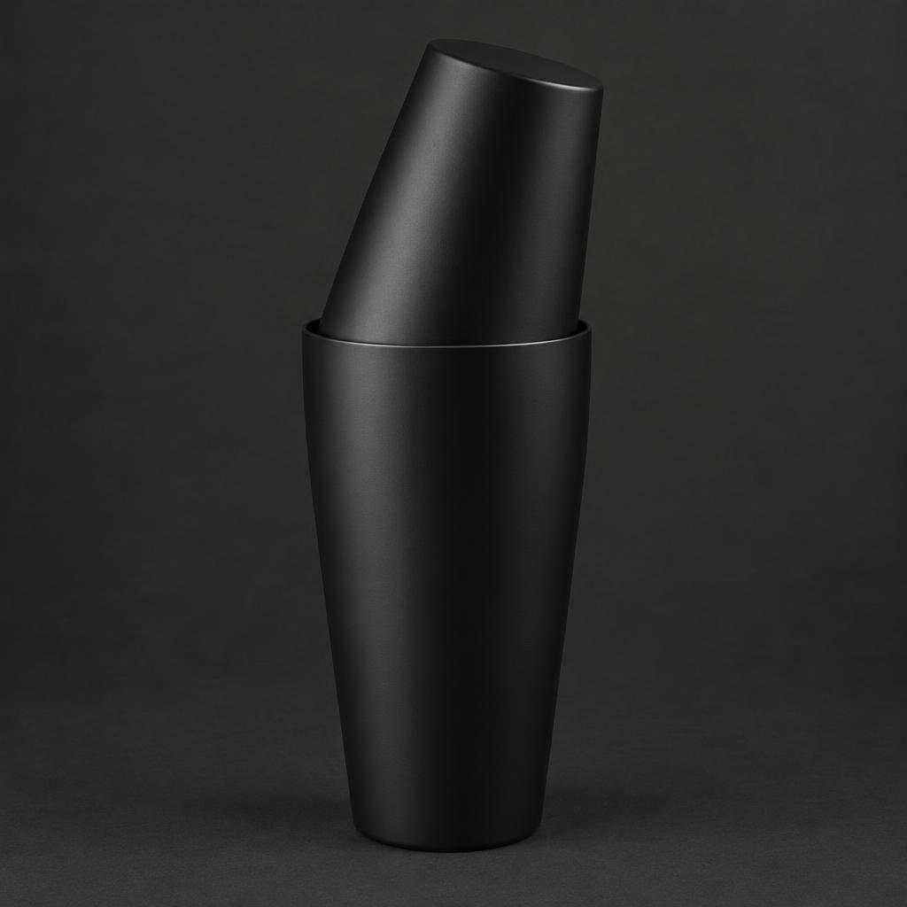 Shaker Parisian 2 pièces Noir Mat - 600 ml